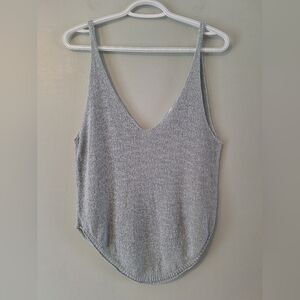 Free People Bouclé Sweater Tank - Sea Foam - M